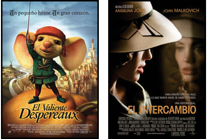 ESTRENO DE EL VALIENTE DESPEREAUX Y EL INTERCAMBIO ESTRENO DE EL VALIENTE DESPEREAUX Y EL INTERCAMBIO