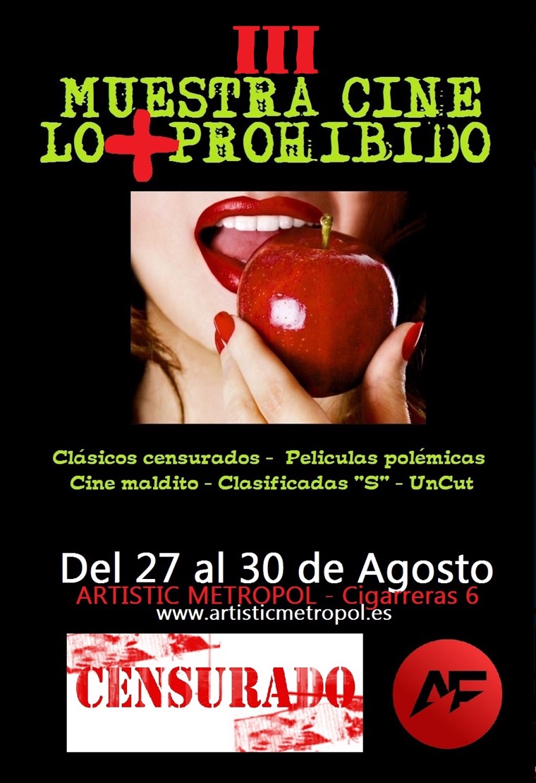 Cartel CINE LO PROHIBIDO